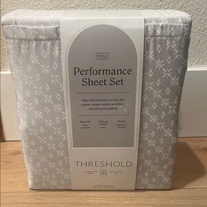 Threshold Light Gray Performance Sheet Set - Full